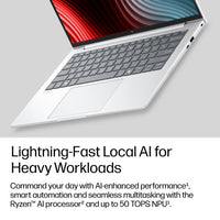 HP EB8G2A14AI RA5P440 14 16GB/512LTE Copilot+ PC Laptop 35.6 cm (14") WUXGA DDR5-SDRAM 512 GB SSD Wi-Fi 6E (802.11ax) Windows 11 Pro Silver