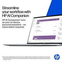 HP OmniBook 5 Laptop Next Gen AI 14-he0004nax Copilot+ PC Snapdragon X1P-42-100 35.6 cm (14") 2K 32 GB LPDDR5x-SDRAM 1 TB SSD Wi-Fi 6E (802.11ax) Windows 11 Home Silver