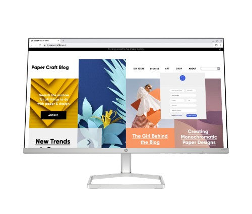 94C21AA#ABU | HP Series 5 23.8 inch FHD White Monitor - 524sw