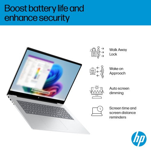 HP OmniBook 7 17-dc0004na Copilot+ PC Intel Core Ultra 5 226V Laptop 43.9 cm (17.3") Touchscreen Full HD 16 GB LPDDR5x-SDRAM 1 TB SSD Wi-Fi 6E (802.11ax) Windows 11 Home Silver