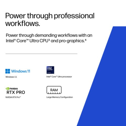 DM5X7ET#ABU | HP ZBook X G2i 16 inch Mobile Workstation PC Wolf Pro Security Edition - Data Science Copilot+ PC Intel Core Ultra 7 356H 40.6 cm (16") WUXGA 32 GB DDR5-SDRAM 1 TB SSD NVIDIA RTX PRO 1000 Blackwell Wi-Fi 7 (802.11be) Windows 11 Pro AI Workstation, AI PC S