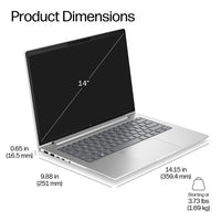 HP EliteBook 6 G2i 14 inch Notebook AI PC Intel Core 7 360 Laptop 35.6 cm (14") WUXGA 16 GB DDR5-SDRAM 512 GB SSD Wi-Fi 7 (802.11be) Windows 11 Pro Silver