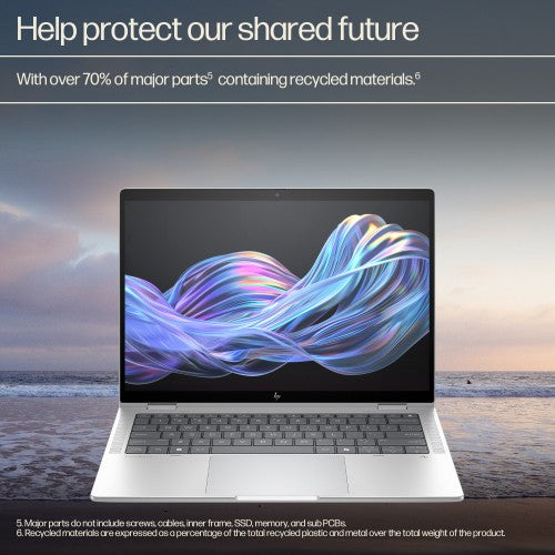 D74S7ET#ABU | HP EliteBook X G1i 14 inch Notebook Next Gen AI PC Wolf Pro Security Edition Copilot+ PC Intel Core Ultra 7 258V Laptop 35.6 cm (14") 2.5K 32 GB LPDDR5x-SDRAM 2 TB SSD Wi-Fi 7 (802.11be) Windows 11 Pro Silver