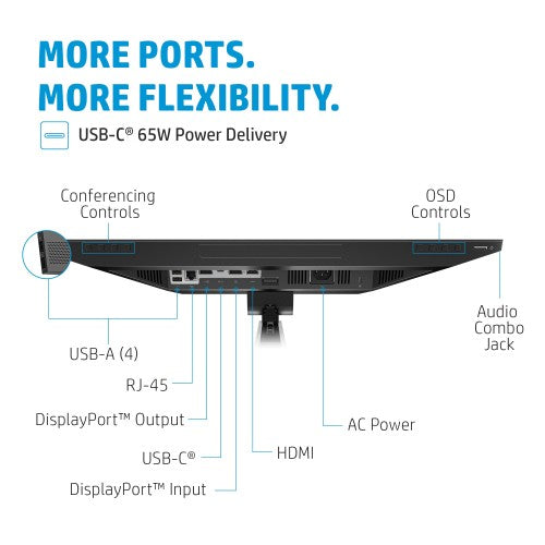 40Z32AA#ABB | HP E24m G4 FHD USB-C Conferencing Monitor