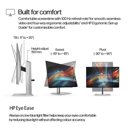 8Y2F7AA#ABU | HP Series 7 Pro 24 inch WUXGA USB-C Monitor - 724pu
