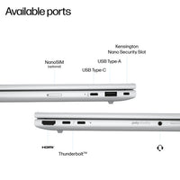 HP EliteBook 8 G1i Next Gen AI Wolf Pro Security Edition Copilot+ PC Intel Core Ultra 7 258V Laptop 35.6 cm (14") WUXGA 32 GB LPDDR5x-SDRAM 512 GB SSD Wi-Fi 7 (802.11be) Windows 11 Pro Silver