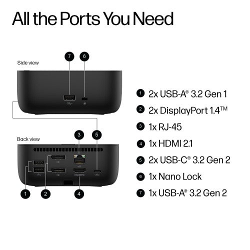 9X3V1UT#ABU | HP USB-C 100W G6 Dock