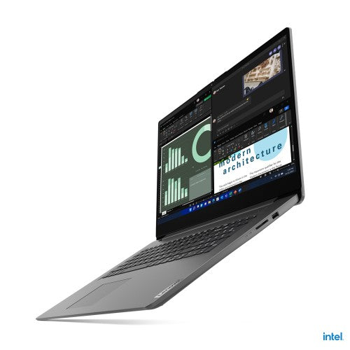Lenovo V17 G4 IRU Intel® Core™ i7 i7-1355U Laptop 43.9 cm (17.3") Full HD 16 GB DDR4-SDRAM 512 GB SSD Wi-Fi 6 (802.11ax) Windows 11 Pro UK English Grey