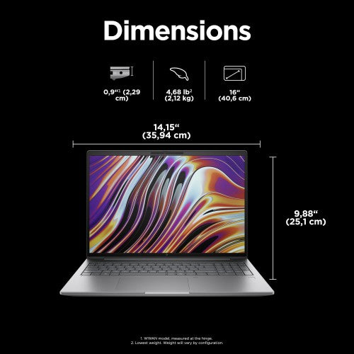 8T0X7EA#ABU | HP ZBook Power G11 A AMD Ryzen™ 9 8945HS 40.6 cm (16") WUXGA 32 GB DDR5-SDRAM 1 TB SSD NVIDIA RTX 2000 Ada Wi-Fi 6E (802.11ax) Windows 11 Pro AI PC