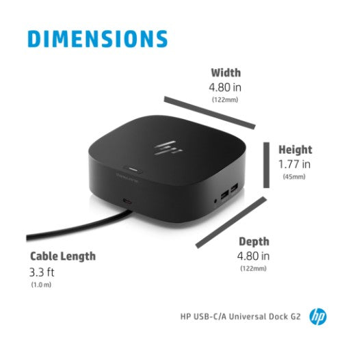 5TW13AA#ABU | HP USB-C/A Universal Dock G2