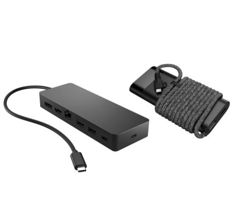 9H0H9AA#ABU | HP Universal USB-C Hub and Laptop Charger Combo