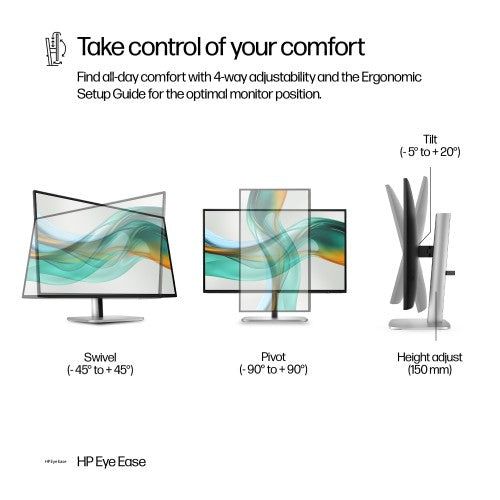9E0G5E9#ABU | HP Series 5 Pro 27 inch QHD USB-C Monitor - 527pu