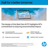 HP OmniBook X Flip 2-in-1 Laptop Next Gen AI 16-as0010nax Copilot+ PC Intel Core Ultra 7 256V 40.6 cm (16") Touchscreen 3K 16 GB LPDDR5x-SDRAM 1 TB SSD Wi-Fi 6E (802.11ax) Windows 11 Home Silver