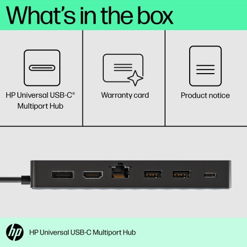 50H98AA#ABB | HP Universal USB-C Multiport Hub