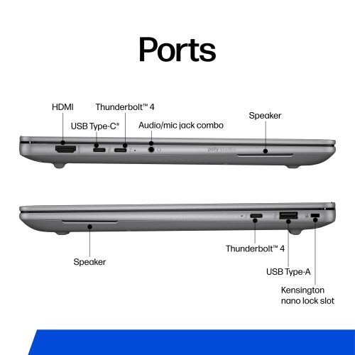 HP ZBook Ultra 14 inch G1a Mobile Workstation PC Wolf Pro Security Edition - Data Science Copilot+ PC AMD Ryzen AI Max PRO 390 35.6 cm (14") Touchscreen 2.8K 64 GB LPDDR5x-SDRAM 1 TB SSD Wi-Fi 7 (802.11be) Windows 11 Pro AI Workstation, AI PC Silver