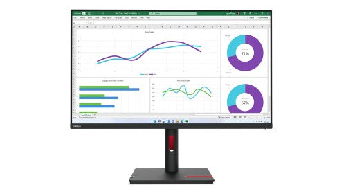 63D3GAT1UK | Lenovo ThinkVision T32h-30 computer monitor 80 cm (31.5") 2560 x 1440 pixels Quad HD LED Black