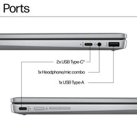 HP Chromebook x360 14b-cd0003na Intel® Core™ i3 i3-N305 35.6 cm (14") Touchscreen Full HD 8 GB LPDDR5-SDRAM 128 GB UFS Wi-Fi 6 (802.11ax) ChromeOS Silver
