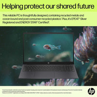 HP 15-fd0058na Intel® Core™ i3 i3-N305 Laptop 39.6 cm (15.6") Full HD 8 GB DDR4-SDRAM 256 GB SSD Wi-Fi 6 (802.11ax) Windows 11 Home Black