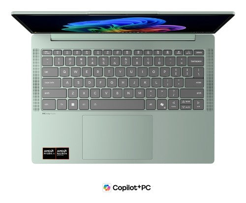 Lenovo IdeaPad Slim 5 14AGP11 Copilot+ PC AMD Ryzen™ AI 7 445 Laptop 35.6 cm (14") WUXGA 16 GB DDR5-SDRAM 512 GB SSD Wi-Fi 7 (802.11be) Windows 11 Home English Green, Grey