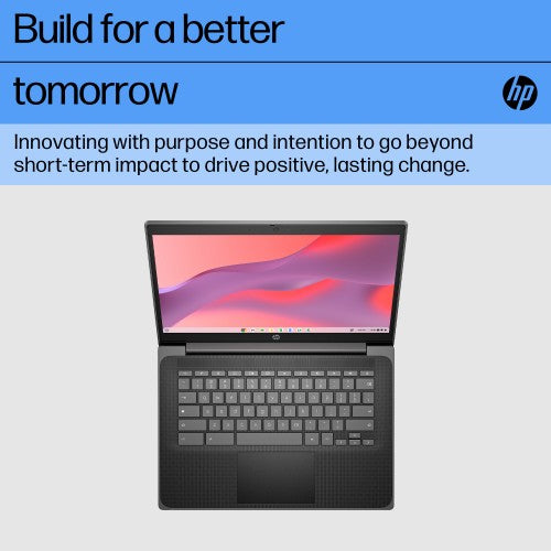 HP Chromebook Fortis G1i Intel® N N250 35.6 cm (14") Touchscreen Full HD 16 GB LPDDR5x-SDRAM 128 GB UFS Wi-Fi 6E (802.11ax) ChromeOS Black