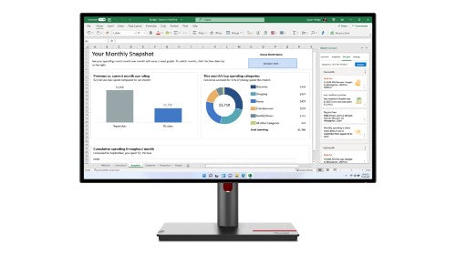 63A1GAT1UK | Lenovo ThinkVision P27h-30 68.6 cm (27") 2560 x 1440 pixels Quad HD IPS