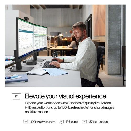 B0CG8UT#ABU | HP Series 3 Pro 27 inch FHD Monitor - 327ph