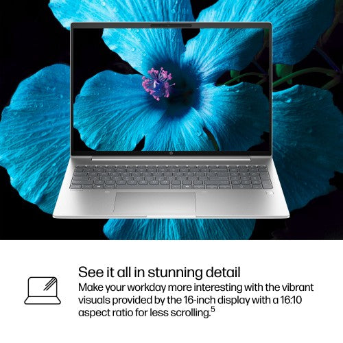 AD2Q6ET#ABU | HP ProBook 4 G1i AI PC Intel Core Ultra 5 225U Laptop 40.6 cm (16") WUXGA 16 GB DDR5-SDRAM 512 GB SSD Wi-Fi 7 (802.11be) Windows 11 Pro Silver
