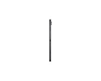 Side view of slim graphite Samsung Galaxy Tab A9+ 11-inch tablet with volume and power buttons.