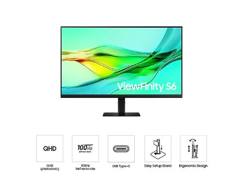 LS32D600UAUXXU | Samsung LS32D600UAU computer monitor 81.3 cm (32") 2560 x 1440 pixels Quad HD Black