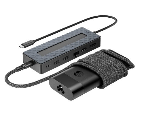 9H0H9AA#ABU | HP Universal USB-C Hub and Laptop Charger Combo