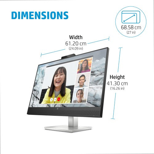 40Z29AA | HP E-Series E27m G4 QHD USB-C Conferencing Monitor