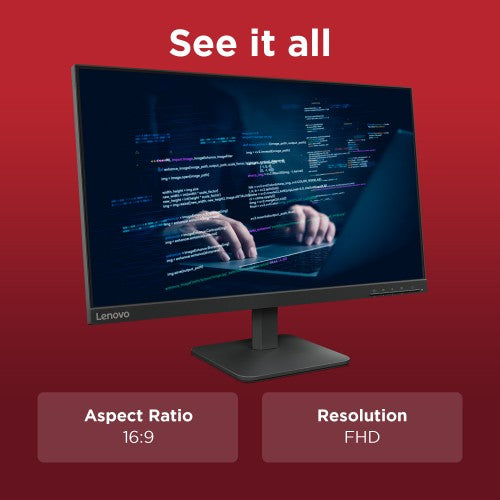 68C2KAC1UK | Lenovo 68C2KAC1UK computer monitor 60.5 cm (23.8") 1920 x 1080 pixels Full HD LCD Black