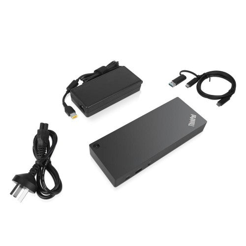 Lenovo 40AF0135UK laptop dock/port replicator Wired USB 3.2 Gen 1 (3.1 Gen 1) Type-C Black (SALE)