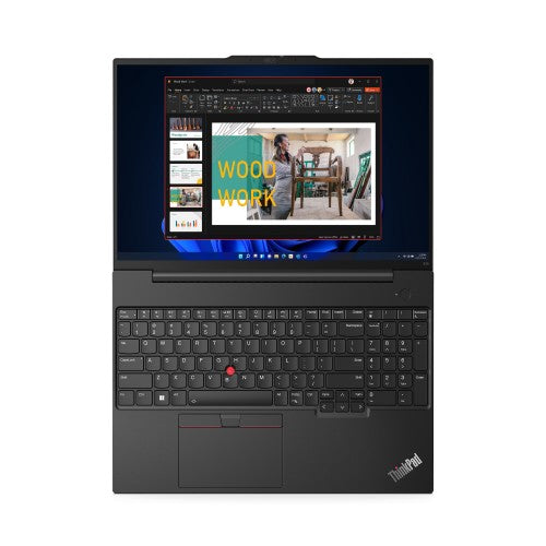 21JN00N5UK | Lenovo ThinkPad E16 Gen 1 (Intel) Intel® Core™ i3 i3-1315U Laptop 40.6 cm (16") WUXGA 8 GB DDR4-SDRAM 256 GB SSD Wi-Fi 6 (802.11ax) Windows 11 Pro UK English Black