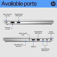 HP ProBook 440 G10 Intel® Core™ i5 i5-1334U Laptop 35.6 cm (14") Full HD 16 GB DDR4-SDRAM 256 GB SSD Wi-Fi 6E (802.11ax) Windows 11 Pro Silver