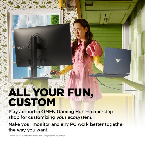 780K6AA#ABU | OMEN by HP 31.5 inch QHD 165Hz Curved Gaming Monitor - OMEN 32c