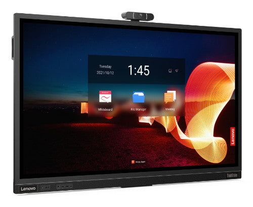 62F2WA1CEK | Lenovo ThinkVision T65 computer monitor 165.1 cm (65") 3840 x 2160 pixels 4K Ultra HD LED Touchscreen Black