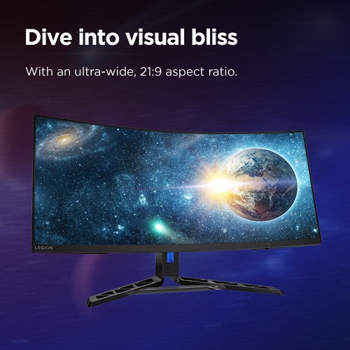 67C7GACBUK | Lenovo Legion R34w-30 computer monitor 86.4 cm (34") 3440 x 1440 pixels Wide Quad HD LCD Black