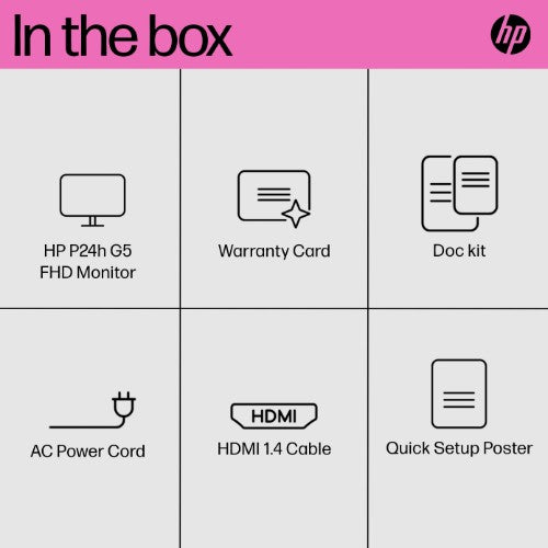 64W34AA#ABU | HP P24h G5 FHD Monitor