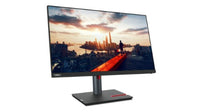 Lenovo ThinkVision P24h-30 23.8" Quad HD monitor with slim bezels and black stand.