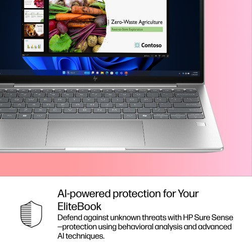 HP EliteBook 6 G1i Intel Core Ultra 5 225U Laptop 33.8 cm (13.3") WUXGA 16 GB DDR5-SDRAM 512 GB SSD Wi-Fi 7 (802.11be) Windows 11 Pro AI PC Silver