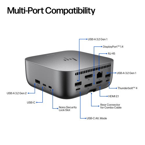 AW5M5UT#ABU | HP Thunderbolt 4 Ultra 280W G6 Dock