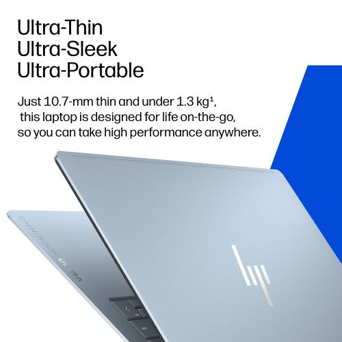 HP OmniBook Ultra Laptop Next Gen AI 14-kg0002nax Copilot+ PC 35.6 cm (14") Touchscreen 2K 16 GB LPDDR5x-SDRAM 512 GB SSD Wi-Fi 7 (802.11be) Windows 11 Home Blue, Grey