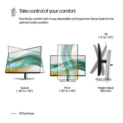 9D9L6A9#ABU | HP Series 5 Pro 23.8 inch FHD No Stand Monitor - 524pf