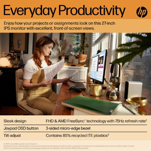 65P64AA#ABU | HP V27i G5 FHD Monitor