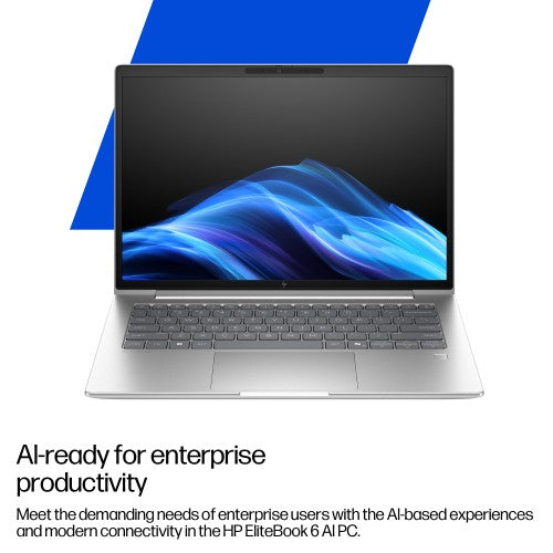 A26X7EA#ABU | HP EliteBook 6 G1i 13 inch Notebook AI PC Wolf Pro Security Edition Intel Core Ultra 5 225U Laptop 33.8 cm (13.3") Touchscreen WUXGA 16 GB DDR5-SDRAM 512 GB SSD Wi-Fi 7 (802.11be) Windows 11 Pro Silver