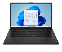 HP 17-cn3008na Intel® N N100 Laptop 43.9 cm (17.3") Full HD 4 GB DDR4-SDRAM 128 GB UFS Wi-Fi 6 (802.11ax) Windows 11 Home in S mode Black