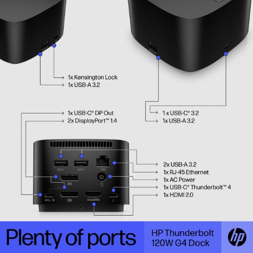 4J0A2AA#ABU | HP Thunderbolt Dock 120W G4