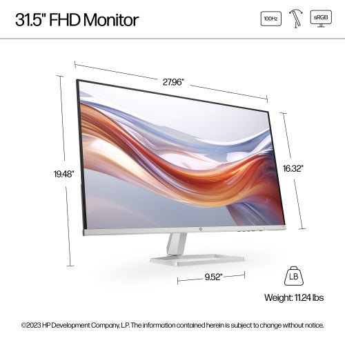 94F50AA#ABU | HP Series 5 31.5 inch FHD Monitor - 532sf