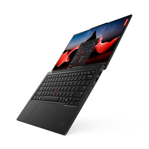 21KC00EHUK | Lenovo ThinkPad X1 Carbon Gen 12 Intel Core Ultra 7 155U Laptop 35.6 cm (14") WUXGA 32 GB LPDDR5x-SDRAM 1 TB SSD Wi-Fi 6E (802.11ax) Windows 11 Pro UK English Black